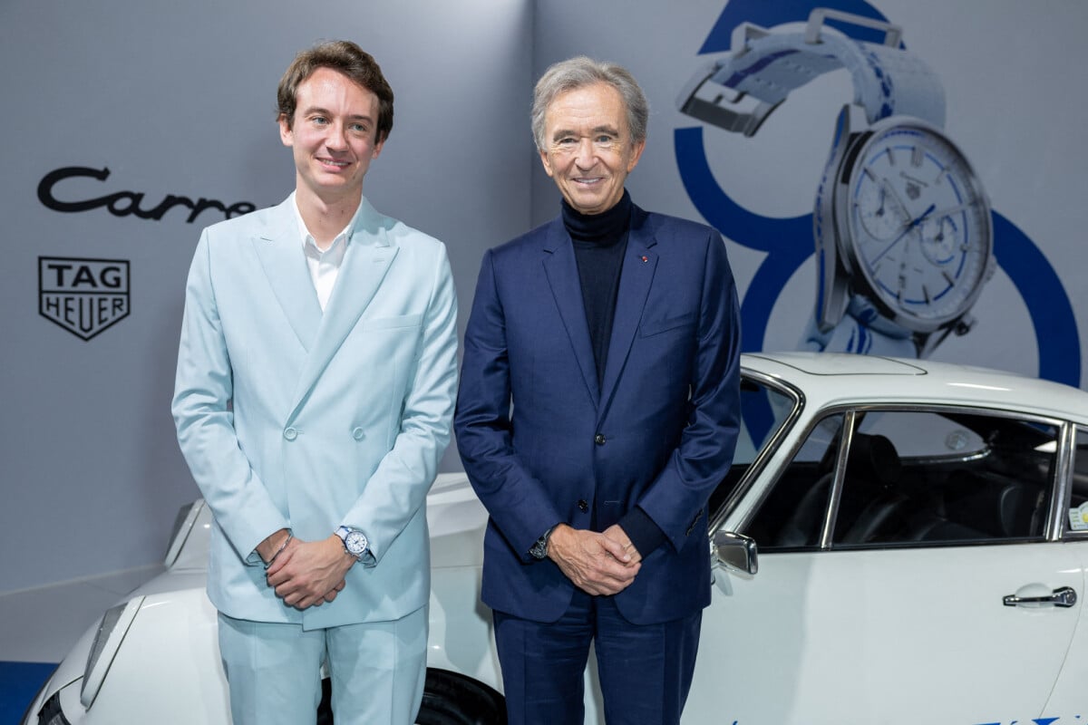 Bernard Arnault Pdg de LVMH et Fr d ric Arnault CEO de Tag