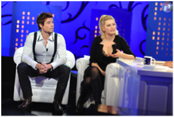 Elena Lenina et Mister France 2010, également invités sur le plateau de "La Nuit nous Appartient"
