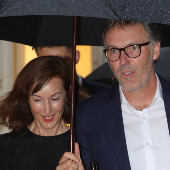 Laurent Blanc et sa femme Anne Blanc - A l'occasion des 20 ans de la victoire de l'équipe de France, les bleus 98 se sont rendus à un dîner organisé au Buddha Bar avec les joueurs et leurs familles à Paris, France,.