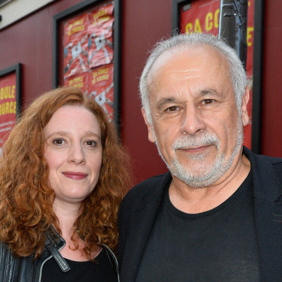 Semi-Exclusif - Francis Perrin et sa femme Gersende - Générale de la pièce "Ça coule de source" écrite par L. M. Colla au théâtre de la Gaîté-Montparnasse à Paris, le 30 mai 2017. © Coadic Guirec/Bestimage