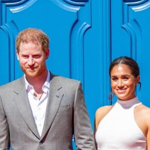 Le prince Harry, duc de Sussex et Meghan Markle, duchesse de Sussex, arrivent à l'hôtel de ville pour l'événement Invictus Games Dusseldorf 2023 One Year to Go, à Düsseldorf, Allemagne, le 6 septembre 2022. 