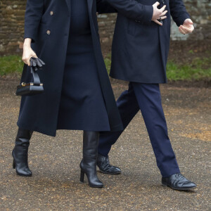 Le prince Harry, duc de Sussex, Meghan Markle, duchesse de Sussex - La famille royale assiste à la messe de Noël à Sandringham le 25 décembre 2018. 