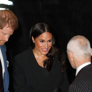 Meghan Markle (enceinte), duchesse de Sussex et le prince Harry, duc de Sussex - La famille royale d'Angleterre au Royal Albert Hall pour le concert commémoratif "Royal British Legion Festival of Remembrance" à Londres. Le 10 novembre 2018 