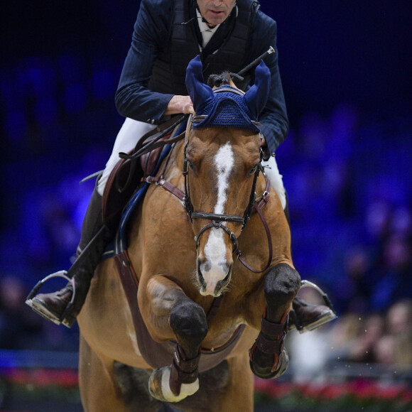 Nicolas Canteloup - Jour 1 - Compétition équestre, jumping, Longines Masters de Paris à Villepinte, le 5 décembre 2019. © Pierre Perusseau / Bestimage