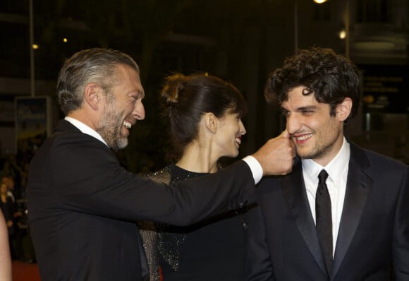Vincent Cassel, Maïwenn Le Besco, Louis Garrel - Montée des marches du film "Mon Roi" lors du 68ème Festival International du Film de Cannes, le 17 mai 2015.