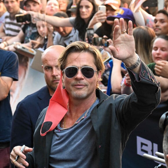 Brad Pitt - Arrivées à la première du film "Bullet Train" au Grand Rex à Paris le 18 juillet 2022. 