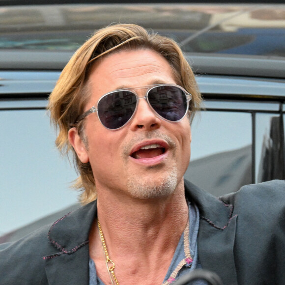 Brad Pitt - Arrivées à la première du film "Bullet Train" au Grand Rex à Paris le 18 juillet 2022. 