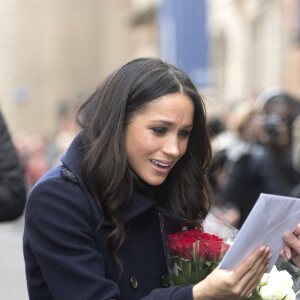 Le prince Harry et sa fiancée Meghan Markle arrivent au "Nottingham Contemporary" pour la journée mondiale de la lutte contre le Sida à Nottingham à l'occasion de leur première visite officielle depuis leurs Fiançailles à Nottingham le 1er decembre 2017. 