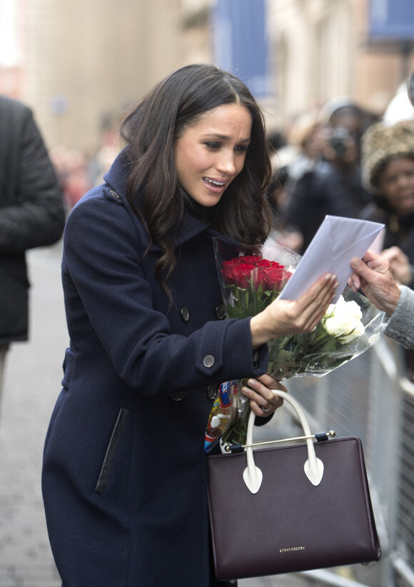 Le prince Harry et sa fiancée Meghan Markle arrivent au "Nottingham Contemporary" pour la journée mondiale de la lutte contre le Sida à Nottingham à l'occasion de leur première visite officielle depuis leurs Fiançailles à Nottingham le 1er decembre 2017. 