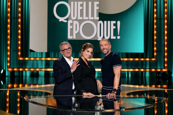 Photos officielles de l'émission "Quelle époque !", la nouvelle émission de Léa Salamé sur France 2 avec Christophe Dechavanne et Philippe Caverivière