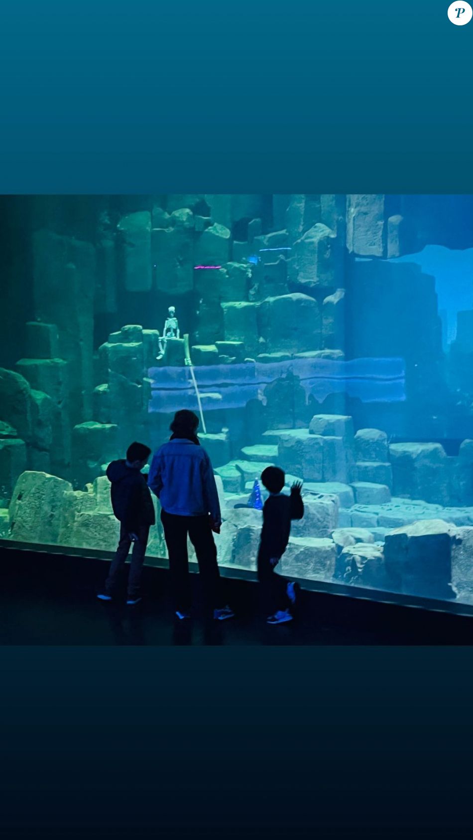 Léa Salamé de sortie avec ses enfants à l'Aquarium de Paris Purepeople
