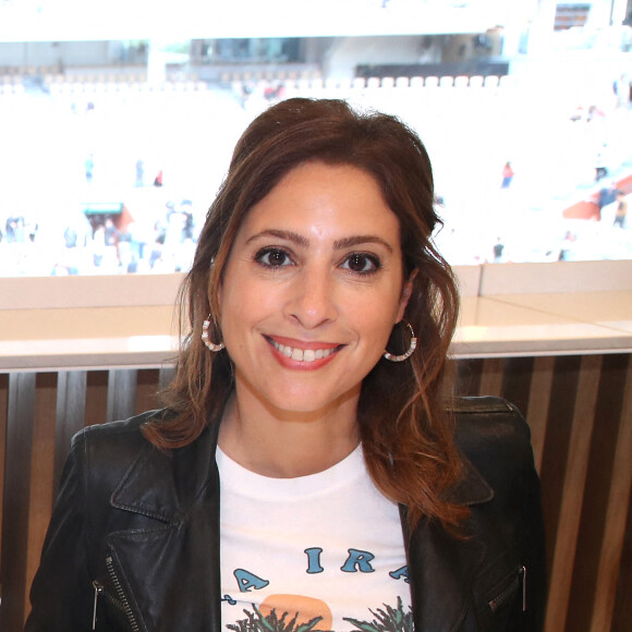 Léa Salamé au déjeuner de la finale Messieurs de France Télévision (jour 15) sur la terrasse de France Télévision lors des Internationaux de France de Tennis de Roland Garros 2022 à Paris, France, le 5 Juin 2022. © Bertrand Rindoff/Bestimage 