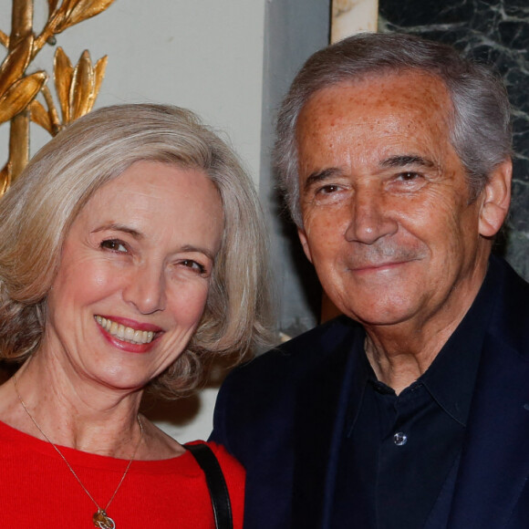Alain Doutey et sa femme Ariele Séménoff (Arielle Séménoff) - Prix du producteur français de télévision au Théâtre Mogador à Paris, le 15 décembre 2014.