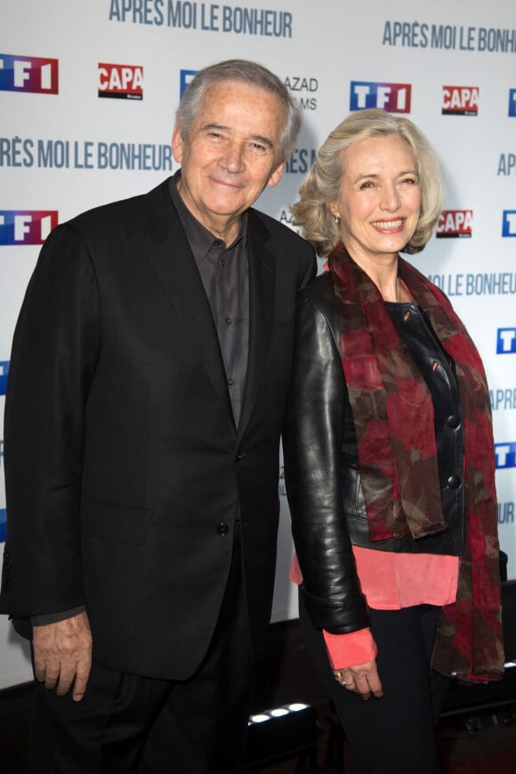 Alain Doutey et sa femme Arielle Sémenoff - Avant-Première du film "Après moi, le Bonheur" au Cinéma Gaumont Marignan à Paris le 24 février 2016.
