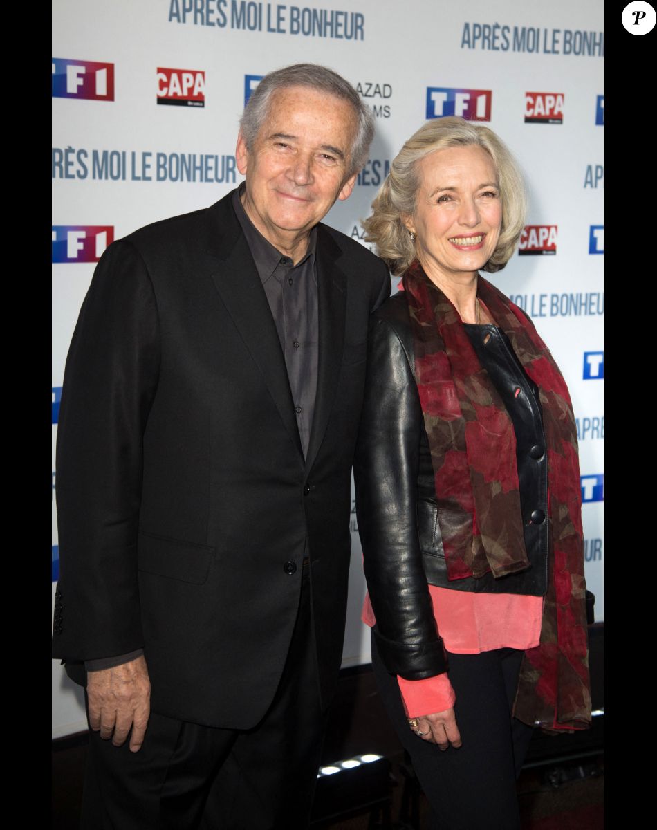 Alain Doutey et sa femme Arielle Sémenoff - Avant-Première du film "Après moi, le Bonheur" au Cinéma Gaumont Marignan à Paris le 24 février 2016.