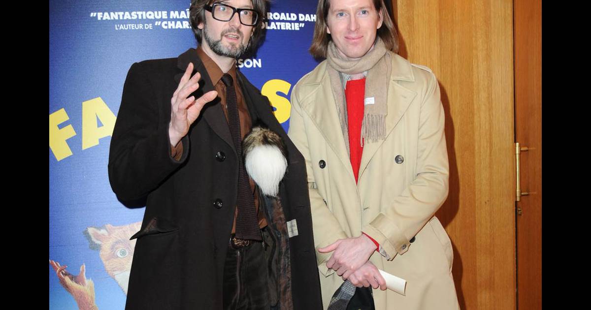 Jarvis Cocker et Wes Anderson, à l'occasion de l'avant-première de Fantastic Mr. Fox, au cinéma