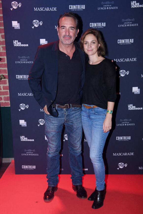 Exclusif - Jean Dujardin et sa femme Nathalie Péchalat - After-party du film "Mascarade" au club privé NO.PI à Paris, le 20 octobre 2022. © Rachid Bellak / Bestimage