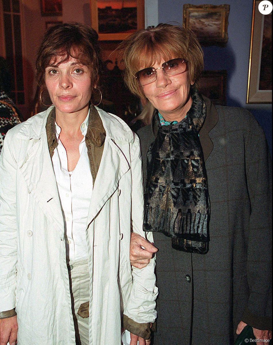 Marie Trintignant et sa mère Nadine - Archives