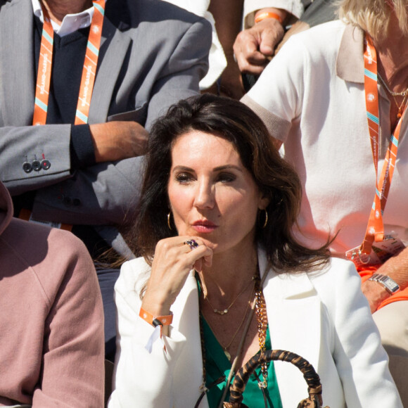 Zinedine Zidane et sa femme Véronique - Les célébrités dans les tribunes lors des Internationaux de France de Tennis de Roland Garros 2022, le 27 mai 2022. © MPP / Bestimage.