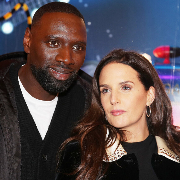 Omar Sy et sa femme Hélène - Lancement de "1,2,3... Noël" lors de l'inauguration des vitrines et du sapin de Noël 2021 des Galeries Lafayette Haussmann 2021 à Paris.