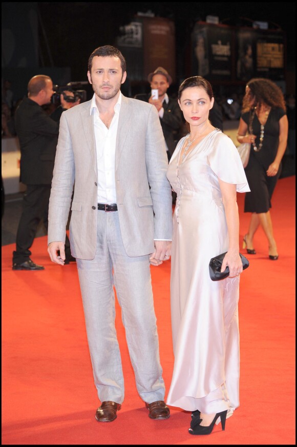 Michaël Cohen et Emmanuelle Béart - Première du film "Vinyan" au Festival de Venise en 2008.
