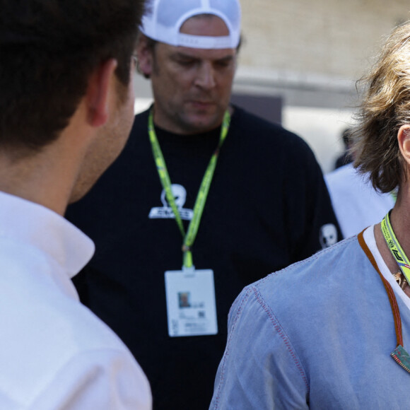 Brad Pitt lors du Grand Prix de Formule 1 (F1) des États-Unis à Austin, le 21 octobre 2022. © Hoch Zwei via Zuma Press/Bestimage