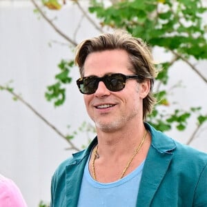 Brad Pitt à l'aéroport de Venise lors de la 79ème édition du festival international du film de Venise, la Mostra le 9 septembre 2022.