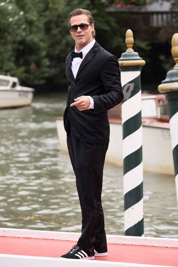 Brad Pitt au Lido lors du 79ème Festival International du Film de Venise (Mostra), le 8 septembre 2022.