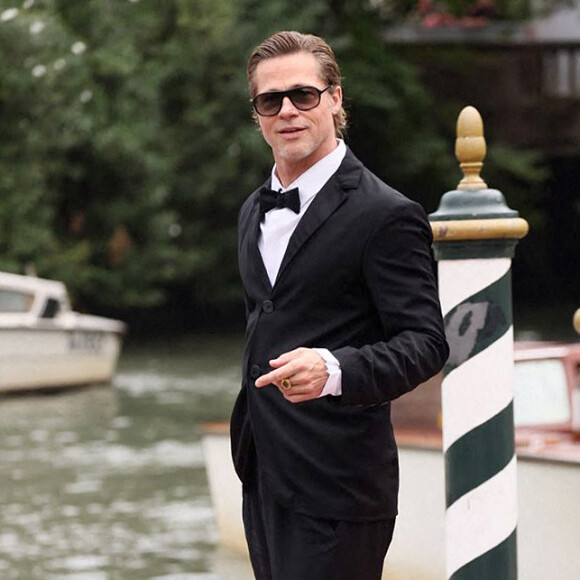 Brad Pitt au Lido lors du 79ème Festival International du Film de Venise (Mostra), le 8 septembre 2022.