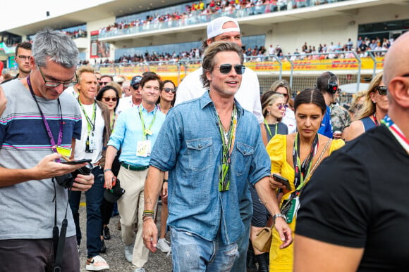 Brad Pitt lors du Grand Prix de Formule 1 (F1) des États-Unis à Austin.