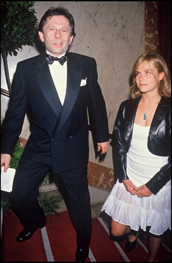 Roman Polanski et Emmanuelle Seigner à la soirée des Molières en 1988