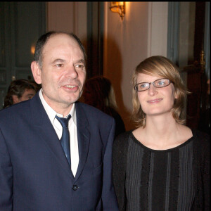 Jean-Pierre Darroussin et Anna Novion lors de la soirée des révélations des César en 2009