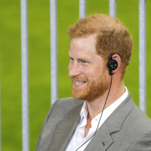 Le prince Harry et Meghan Markle participent à la conférence de presse des Invictus Games 2023 à Dusseldorf, Allemagne le 6 septembre 2022. © Imago / Panoramic / Bestimage 