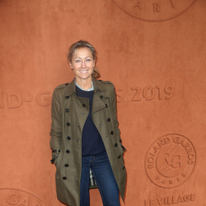 Anne-Sophie Lapix au village des internationaux de France de tennis de Roland Garros 2019 à Paris le 7 juin 2019. © Cyril Moreau / Bestimage 