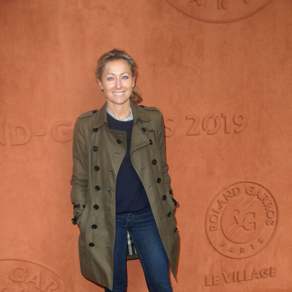 Anne-Sophie Lapix au village des internationaux de France de tennis de Roland Garros 2019 à Paris le 7 juin 2019. © Cyril Moreau / Bestimage 