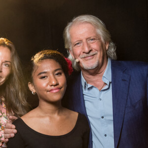 Exclusif - Patrick Sebastien, Nathalie Boutot la femme de Patrick Sébastien, Lily Sebastien (fille adoptive de Patrick Sebastien) - Backstage de l'enregistrement de l'émission "La Chanson secrète 6" à la Scène musicale à Paris, qui sera diffusée le 12 décembre sur TF1. © Gaffiot-Moreau / Bestimage