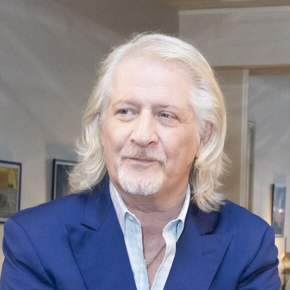 Exclusif - Patrick Sebastien lors de l'enregistrement de l'émission "Olympiascope" à Paris, diffusée le 19 mai sur Olympia TV, une chaîne du groupe Canal+ et en replay sur myCANAL. Le 6 avril 2022 © Jack Tribeca / Bestimage 