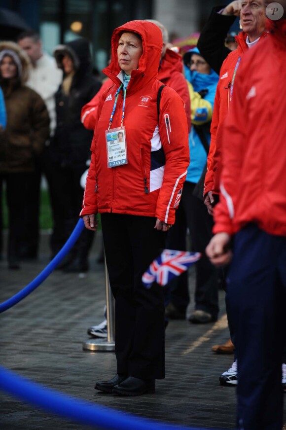 La princesse Anne apporte son soutien à la délégation des ahtlètes britanniques, à Vancouver, le 11 février 2010 !