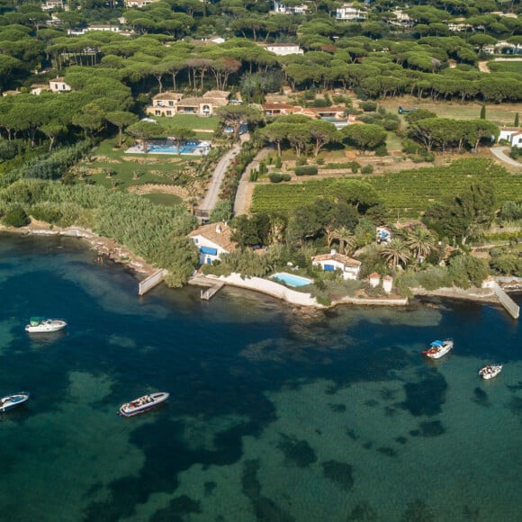 Exclusif - La Madrague de Brigitte Bardot - Vues aériennes des maisons de stars à Saint-Tropez le 29 juillet 2018.