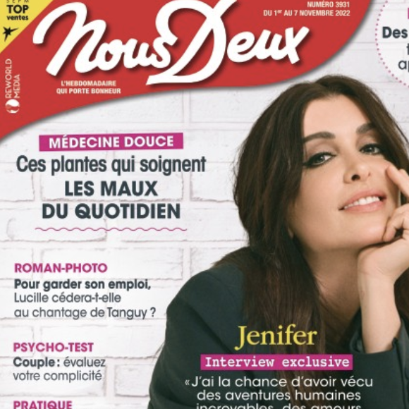 Jenifer fait la couverture du magazine "Nous Deux"