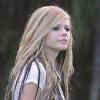 Avril Lavigne, mercredi 27 janvier, sur le tournage du clip Alice, à Los Angeles.