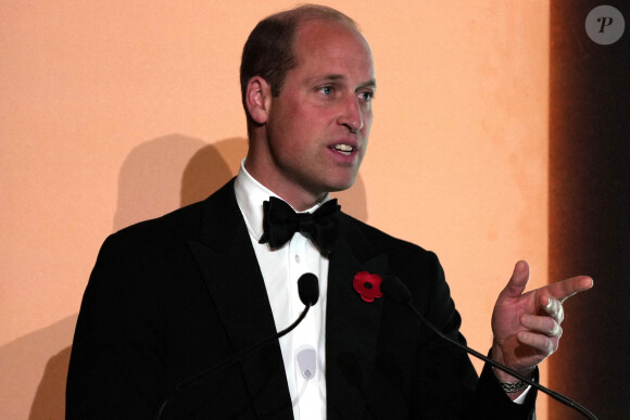 Le prince William, prince de Galles - Réception de la 10e édition des Tusk Awards au Château de Hampton Court le 1er novembre 2022.