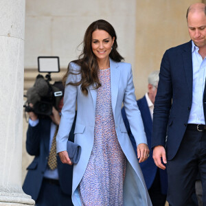 Le prince William et Kate Middleton visitent le musée Fitzwilliam de l'Université de Cambridge, Royaume Uni, le 23 juin 2022.