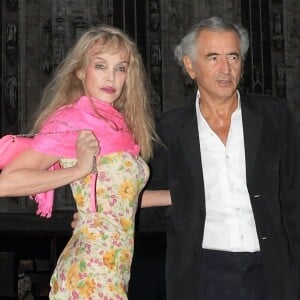 Bernard-Henri Lévy (BHL) et sa femme Arielle Dombasle - People à l'évènement "La Milanesiana 2020 - The Colors of our Life" à Milan, le 27 juillet 2020. 