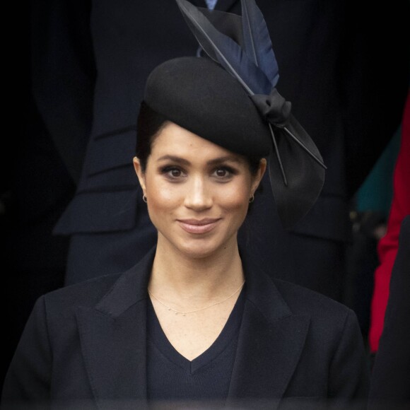 Meghan Markle, duchesse de Sussex - La famille royale assiste à la messe de Noël à Sandringham le 25 décembre 2018. 
