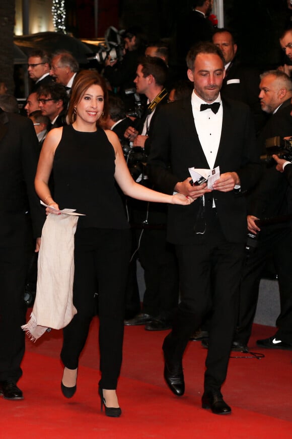 Léa Salame et Raphaël Glucksmann lors de la projection du Redoutable au Festival de Cannes le 21 mai 2017