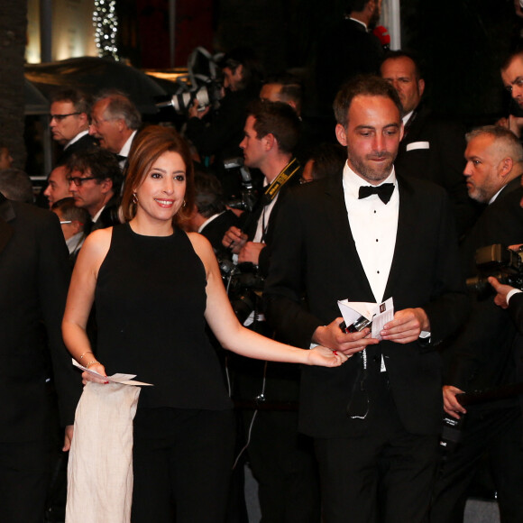 Léa Salame et Raphaël Glucksmann lors de la projection du Redoutable au Festival de Cannes le 21 mai 2017