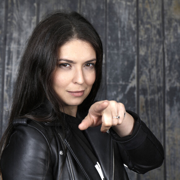 Portrait de Lucie Bernardoni lors de l'enregistrement de l'émission "Chez Jordan" à Paris. Le 6 Juin 2022.