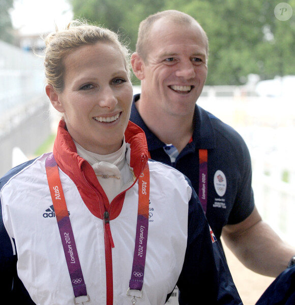 Mike Tindall, Zara Phillips - Zara Phillips remporte la médaille d'argent au concours complet d'équitation par équipe aux JO de Londres le 31 juillet 2012
