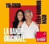 Nagui aux commandes de "La bande originale" sur France Inter avec Leïla Kaddour.